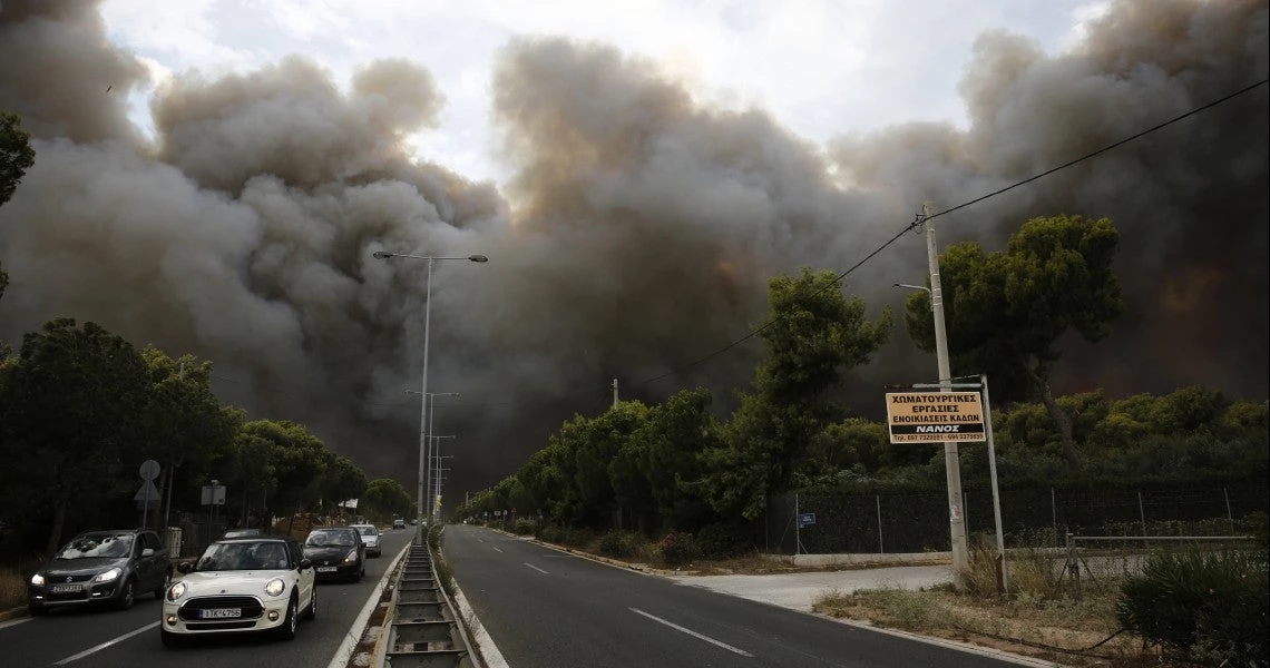 Τα 120 χιλιόμετρα ανά ώρα έφτασαν οι άνεμοι χθες στην Αττική